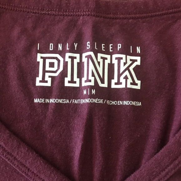 SOLD -on Mercari -I only sleep in PINK long sleeve - Picture 3 of 4